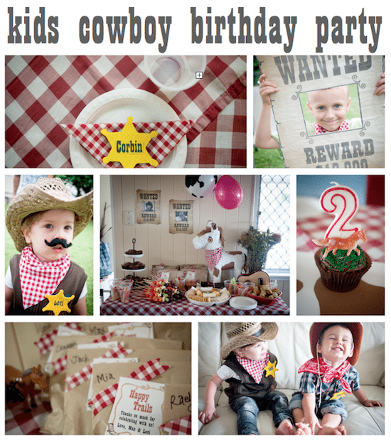 Kids cowboy birthday party | Party planning and DIY on a budget